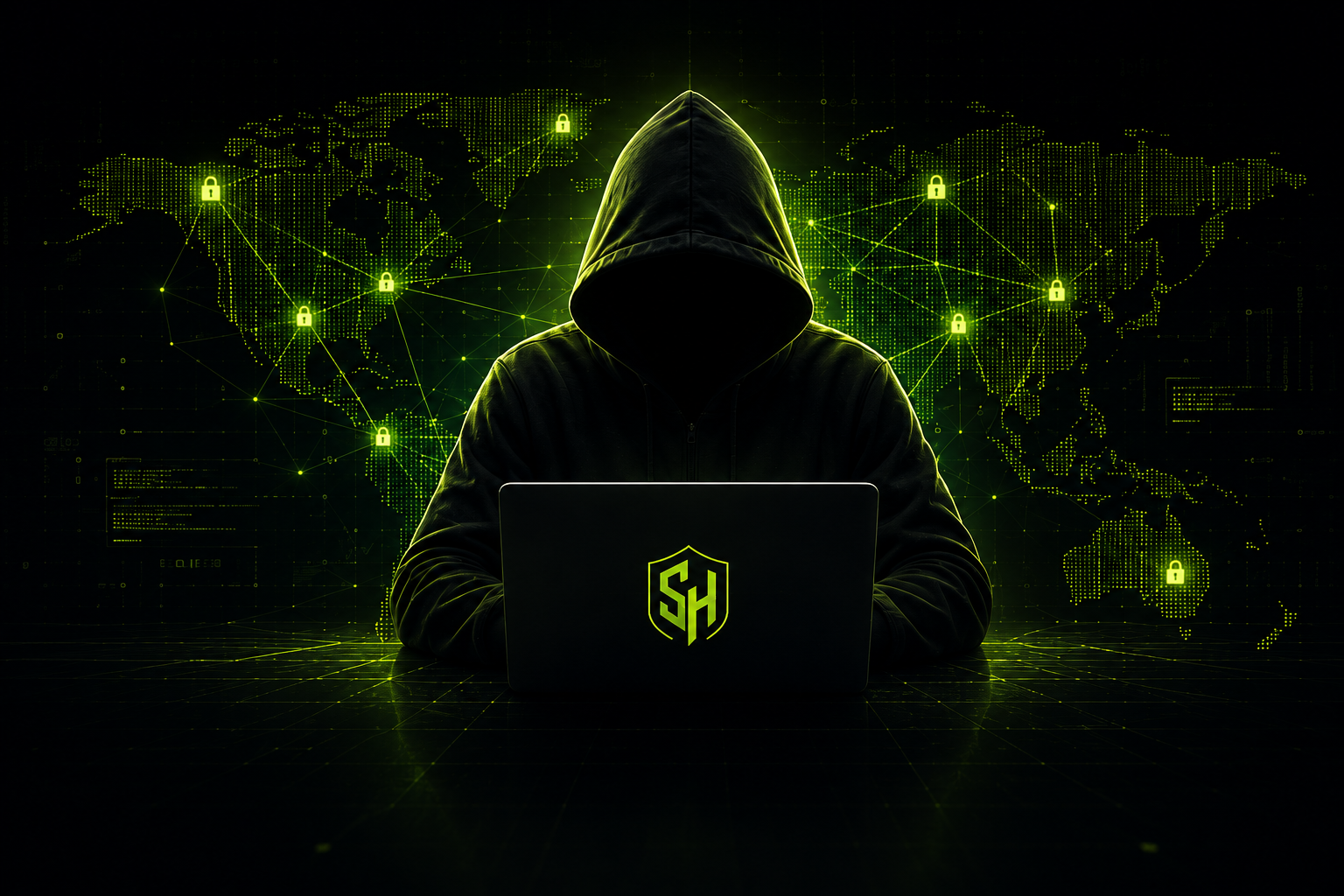 SecureHunter — security researcher illustration